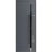 Front Exterior Prehung Steel Door / Ronex 1011 Grey 96" / Stainless Inserts Entry Metal Modern Painted W36" x H96" Left hand Inswing Gray