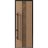 Front Exterior Prehung Steel Door / Ronex 1055 Teak 96" / Entry Metal Modern Painted W36" x H96" Right hand Inswing Oak