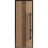 Front Exterior Prehung Steel Door / Ronex 1055 Teak 96" / Entry Metal Modern Painted W36" x H96" Left hand Inswing Oak