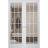 Hidden Double Doors | Felicia 3355 Matte Black Concealed Metal Frame 36" x 80" (2* 18x80) Right-hand Inswing White Silk