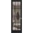 Hidden Door | Felicia 3355 White Silk Concealed Metal Frame 18" x 80" Left-hand Inswing Black Matte