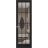 Hidden Door | Felicia 3355 White Silk Concealed Metal Frame 18" x 80" Right-hand Inswing Black Matte