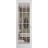 Hidden Door | Felicia 3355 White Silk Concealed Metal Frame 18" x 80" Left-hand Inswing White Silk