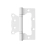 Non-mortised Hinges for Door 2 PCS Black White