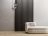 Sartodoors White Silk Contemporary Decorative Wall Panels Wood Slat Ensemble - Pack of 8 Black Matte