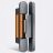 Hydraulic Self Close Concealed Door Hinge, Black Silver