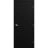 Firerated 90 Min Interior Door | 1888 Primed White | Single Flush Panel Metal Frame Handle 30" x 84" Left-hand Outswing Black Matte