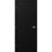 Firerated 90 Min Interior Door | 1888 Chocolate Ash | Single Flush Panel Metal Frame Handle 30" x 80" Right-hand Inswing Black Matte