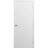 Firerated 90 Min Interior Door | 1888 Primed White | Single Flush Panel Metal Frame Handle 30" x 84" Left-hand Outswing Primed White