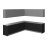 Kitchen Modern Collection Gray & White Gloss Color Base Size 10x8,5Ft Wide Black & Gray