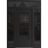 Front Exterior Prehung Aluminum Door / Iron 0101 Black / Entry Steel Metal Classic Painted 60 x 96 (12+36+12" x 80+16")-Right-hand Inswing Black