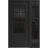 Front Exterior Prehung Aluminum Door / Iron 0101 Black / Entry Steel Metal Classic Painted 52 x 80 (36+16" x 80")-Right-hand Inswing Black