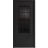 Front Exterior Prehung Aluminum Door / Iron 0101 Black / Entry Steel Metal Classic Painted 36 x 80 (36" x 80")-Left-hand Inswing Black