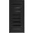 Front Exterior Prehung Aluminum Door / Iron 0188 Black / Entry Steel Metal Classic Painted 36 x 80 (36" x 80")-Right-hand Inswing Black