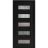Front Exterior Prehung Aluminum Door / Iron 0255 Black / Entry Steel Metal Classic Painted 36 x 80 (36" x 80")-Right-hand Inswing Black