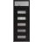 Front Exterior Prehung Aluminum Door / Iron 0255 Black / Entry Steel Metal Classic Painted 36 x 92 (36" x 80+12")-Left-hand Inswing Black