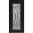 Front Exterior Prehung Aluminum Door / Iron 1600 Black / Entry Steel Metal Classic Painted 36 x 80 (36" x 80")-Left-hand Inswing Black