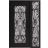 Front Exterior Prehung Aluminum Door / Iron 1601 Black / Entry Steel Metal Classic Painted 50 x 80 (36+14" x 80")-Left-hand Inswing Black