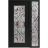 Front Exterior Prehung Aluminum Door / Iron 1633 Black / Entry Steel Metal Classic Painted 50 x 80 (36+14" x 80")-Left-hand Inswing Black