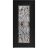 Front Exterior Prehung Aluminum Door / Iron 1633 Black / Entry Steel Metal Classic Painted 36 x 80 (36" x 80")-Right-hand Inswing Black