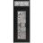 Front Exterior Prehung Aluminum Door / Iron 1633 Black / Entry Steel Metal Classic Painted 36 x 92 (36" x 80+12")-Left-hand Inswing Black