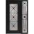 Front Exterior Prehung Aluminum Door / Iron 1655 Black / Entry Steel Metal Classic Painted 50 x 80 (36+14" x 80")-Right-hand Inswing Black
