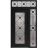 Front Exterior Prehung Aluminum Door / Iron 1655 Black / Entry Steel Metal Classic Painted 52 x 94 (36+16" x 80+14")-Left-hand Inswing Black