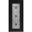Front Exterior Prehung Aluminum Door / Iron 1655 Black / Entry Steel Metal Classic Painted 36 x 80 (36" x 80")-Left-hand Inswing Black