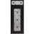 Front Exterior Prehung Aluminum Door / Iron 1655 Black / Entry Steel Metal Classic Painted 36 x 96 (36" x 80+16")-Right-hand Inswing Black