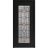 Front Exterior Prehung Aluminum Door / Iron 1688 Black / Entry Steel Metal Classic Painted 36 x 80 (36" x 80")-Right-hand Inswing Black