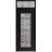 Front Exterior Prehung Aluminum Door / Iron 1688 Black / Entry Steel Metal Classic Painted 36 x 96 (36" x 80+16")-Left-hand Inswing Black