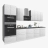 Kitchen Interno Collection White Color 3D Surface Base Size 12Ft Wide White