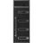 Front Exterior Prehung Steel Door / Ronex 0131 Black Enamel 96" / Transom Window Sidelite / Stainless Inserts Entry Metal Modern Painted W36" x H96+16" Right hand Inswing Black