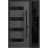Front Exterior Prehung Steel Door / Ronex 0131 Grey / Sidelight Exterior Window Sidelite / Entry Metal Modern Painted W36+12" x H80" Left hand Inswing Gray