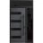 Front Exterior Prehung Steel Door / Ronex 0131 Grey / Sidelight and Transom Window Sidelite / Entry Metal Modern Painted W36+12" x H80+16" Left hand Inswing Gray
