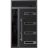 Front Exterior Prehung Steel Door / Ronex 0131 Black Enamel 96" / Sidelight and Transom Window Sidelite / Stainless Inserts Entry Metal Modern Painted W36+12" x H96+16" Right hand Inswing Black