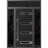 Front Exterior Prehung Steel Door / Ronex 0131 Grey 96" / 2 Sidelight and Transom Window Sidelite / Entry Metal Modern Painted W14+36+14" x H96+16" Right hand Inswing Black