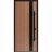 Front Exterior Prehung Steel Door / Ronex 1033 Teak / Entry Metal Modern Painted W36" x H80" Left hand Inswing Oak