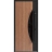 Front Exterior Prehung Steel Door / Ronex 1077 Teak / Entry Metal Modern Painted W36" x H80" Left hand Inswing Teak