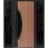Front Exterior Prehung Steel Door / Ronex 1077 Teak / 2 Sidelight Exterior Windows Sidelites/ Entry Metal Modern Painted W16+36+16" x H80" Right hand Inswing Teak