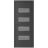 Front Exterior Prehung Metal-Plastic Door | Manux 8113 Matte Black | Office Commercial and Residential Doors Entrance Patio Garage W32" x H80" Right hand Inswing Antracite