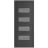 Front Exterior Prehung Metal-Plastic Door | Manux 8113 Antracite Grey | Office Commercial and Residential Doors Entrance Patio Garage W36" x H80" Left hand Inswing Antracite