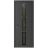Front Exterior Prehung Metal-Plastic Door Frosted Glass / MANUX 8112 White Silk / Office Commercial and Residential Doors Entrance Patio Garage 32 x 80 (32" x 80") Right-hand Inswing Antracite