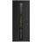 Front Exterior Prehung Metal-Plastic Door Frosted Glass / MANUX 8112 Matte Black / Office Commercial and Residential Doors Entrance Patio Garage 32 x 80 (32" x 80") Left-hand Inswing Black Matte