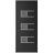 Front Exterior Prehung Metal-Plastic Door | Manux 8933 Walnut | Office Commercial and Residential Doors Entrance Patio Garage W30" x H80" Right hand Inswing Black Matte