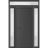 Front Exterior Prehung Metal-Plastic Door | Manux 8111 Matte Black | 2 Side and Top Sidelite Transom | Office Commercial and Residential Doors Entrance Patio Garage 60" x 94" (W12+36+12" x H80+14") Right hand Inswing Antracite