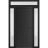 Front Exterior Prehung Metal-Plastic Door | Manux 8111 Antracite Grey | 2 Side and Top Sidelite Transom | Office Commercial and Residential Doors Entrance Patio Garage 60" x 94" (W12+36+12" x H80+14") Left hand Inswing Black Matte