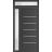 Front Exterior Prehung Metal-Plastic Door | Manux 8415 Matte Black | Side and Top Sidelite Transom | Office Commercial and Residential Doors Entrance Patio Garage 42" x 94" (W30+12" x H80+14") Left hand Inswing Antracite