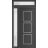 Front Exterior Prehung Metal-Plastic Door | Manux 8661 White Silk | Side and Top Sidelite Transom | Office Commercial and Residential Doors Entrance Patio Garage 48" x 94" (W36+12" x H80+14") Left hand Inswing Antracite