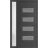 Front Exterior Prehung Metal-Plastic Door | Manux 8113 Walnut | Side Sidelite Transom | Office Commercial and Residential Doors Entrance Patio Garage 44" x 80" (W32+12" x H80") Left hand Inswing Antracite
